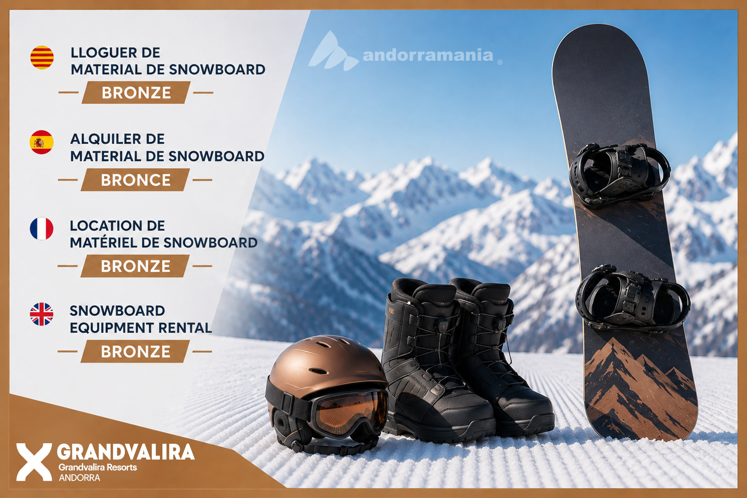 Location de matériel de snowboard - Bronze