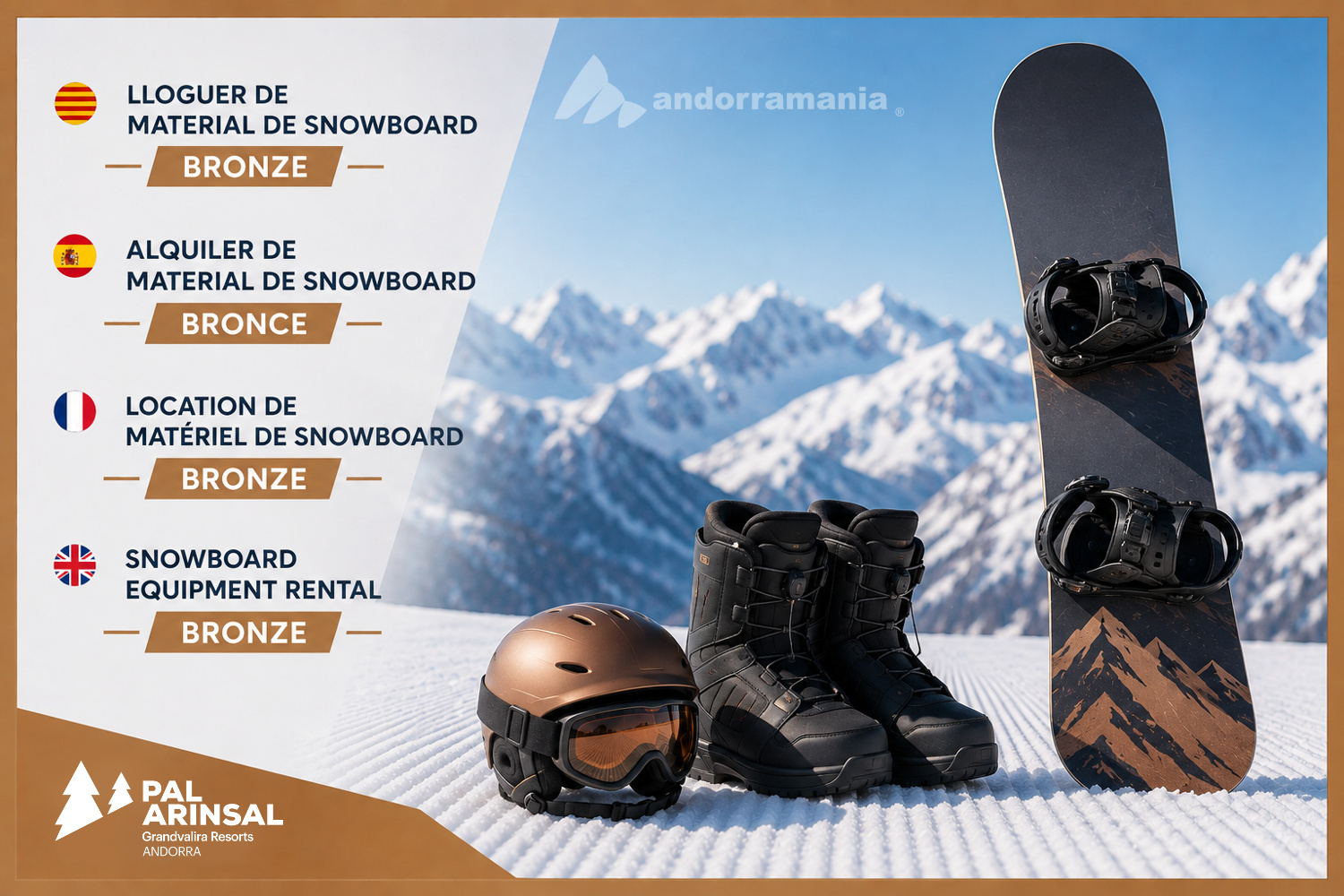 Location de matériel de snowboard - Bronze