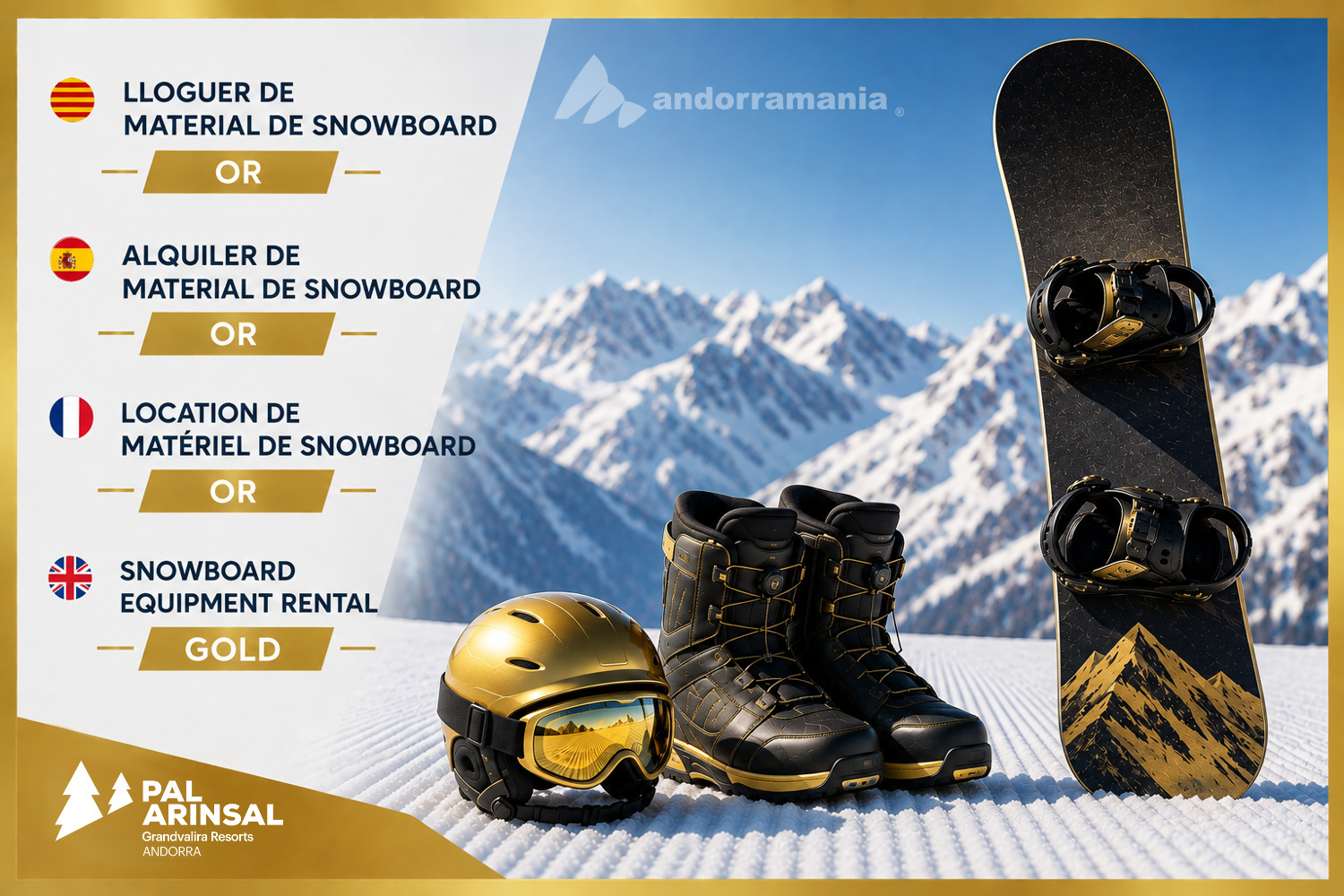 Location de matériel de snowboard - Or