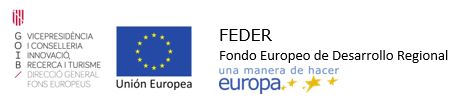 Aquest projecte està cofinançat en un 50 % amb càrrec al Programa Operatiu FEDER 2014-2020 de les Illes Balears