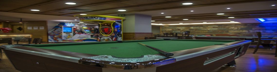 Games room - Billiards, table football, arcade games - Supplemetary payment