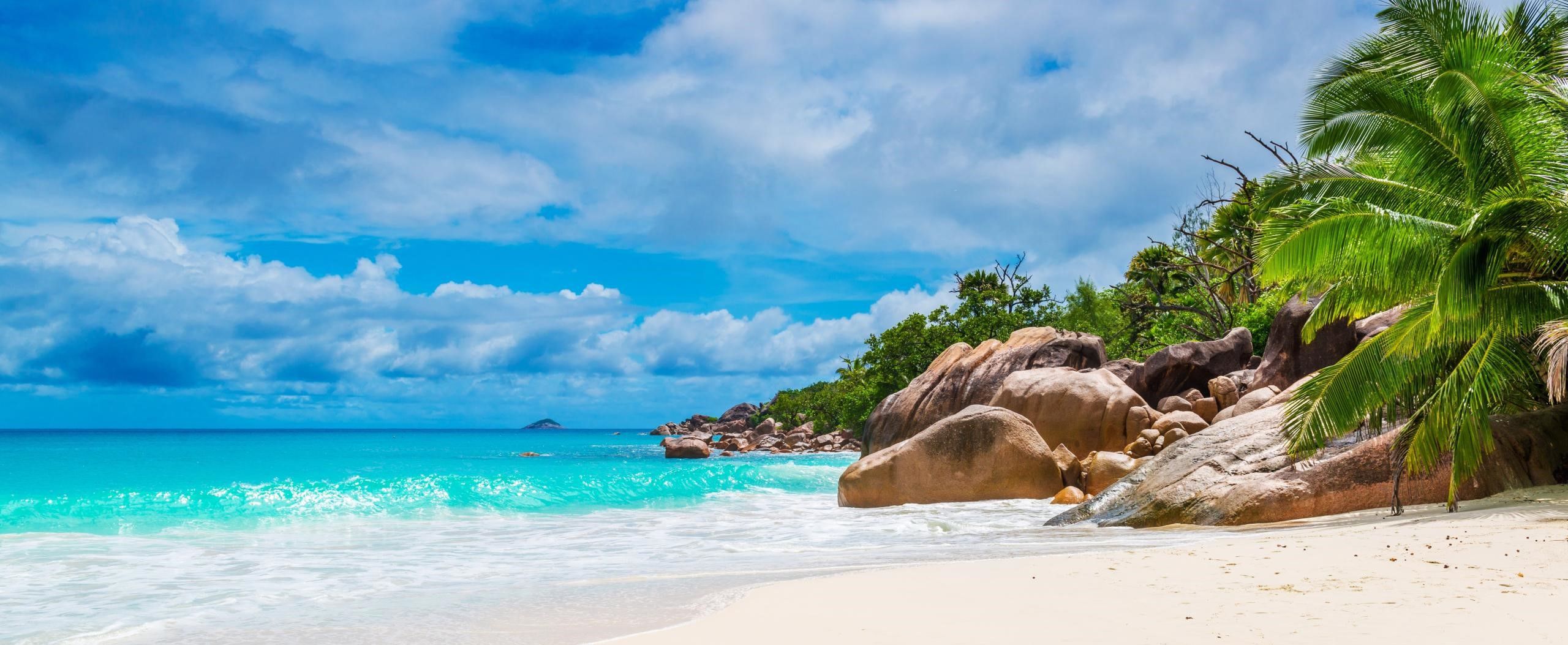 Beach in the Seychelles islands