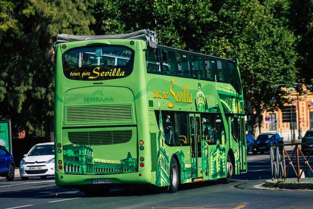 Bus verde turístico de Sevilla: Adventure