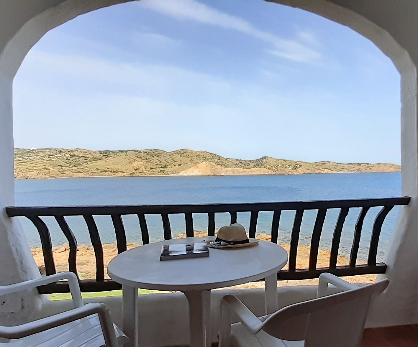 Apartamentos Poblet C4 - Vista mar desde el balcón - Playas de Fornells - Menorca