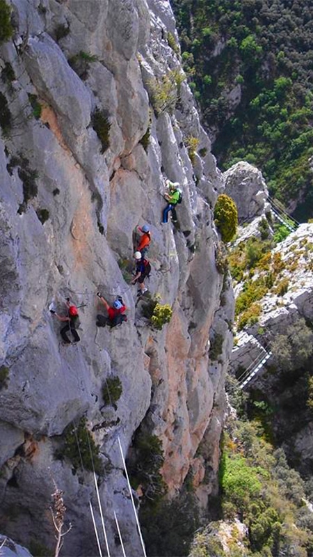 Via Ferrata Croqueta de Obarra | Niveau moyen