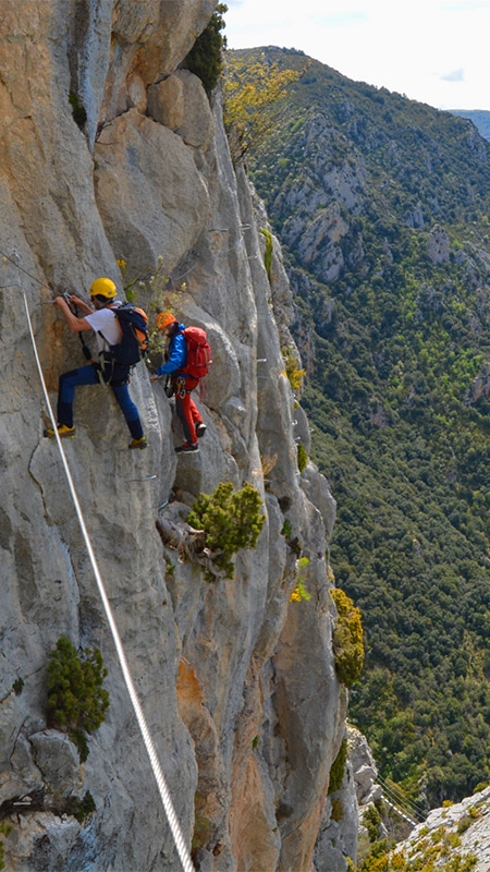 Via Ferrata Croqueta de Obarra | Niveau moyen