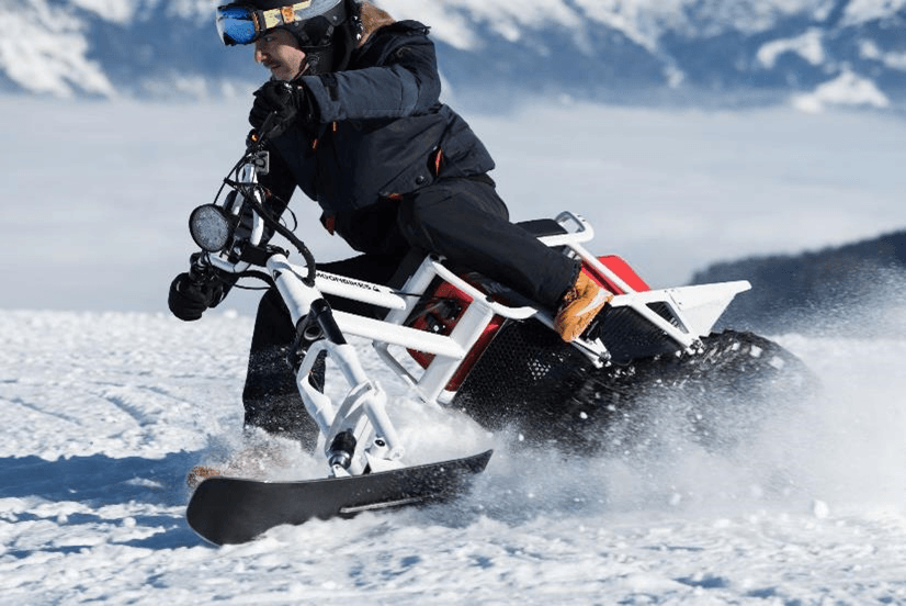 Circuito de motos de nieve eléctricas